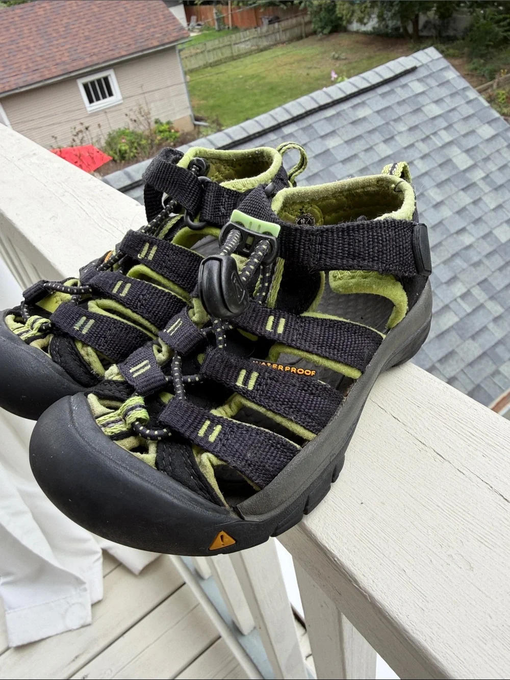 KEEN Kids Black and Yellow Sport Sandals